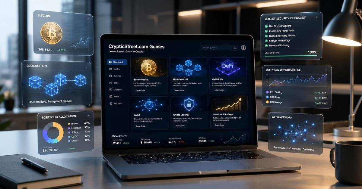 CrypticStreet.com Guides: Complete Crypto Education